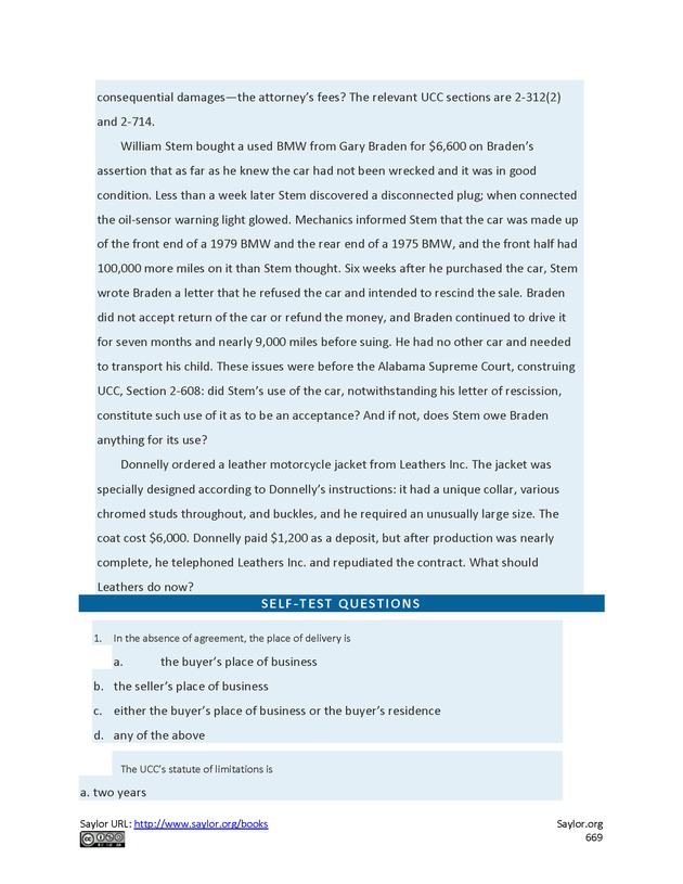 Business Law and the Legal Environment - Page 669